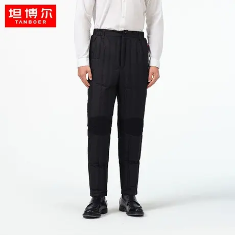 坦博尔2023年新款男士羽绒裤直筒无缝保暖收腰外穿裤子冬TA231017图片