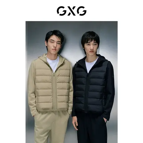 GXG男装 商场同款多色短款连帽羽绒服23年冬季新品GEX1D2525694图片